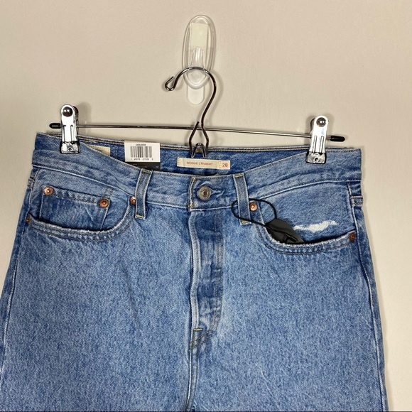 Levi’s Small High rise wedgie straight leg jeans in luxor size 28 - Picture 5 of 16